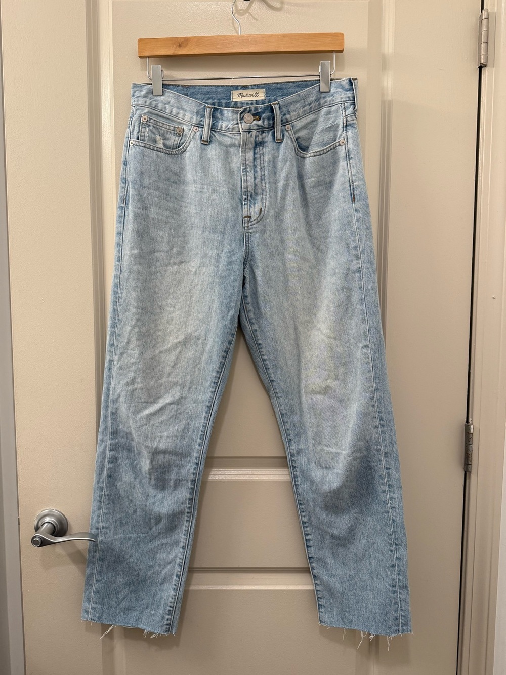 Madewell Perfect Vintage Straight Leg Jean in Medium Blue Wash - New Without Tag